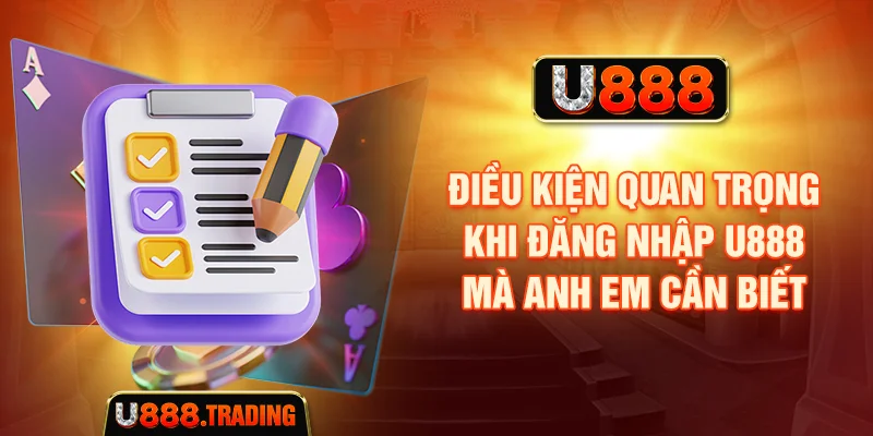 Điều kiện để rút tiền U888 mà cược thủ cần biết