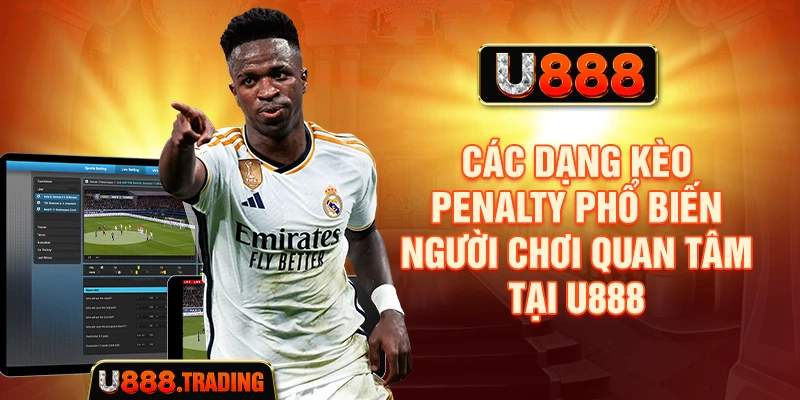 Các dạng kèo penalty phổ biến người chơi quan tâm tại U888