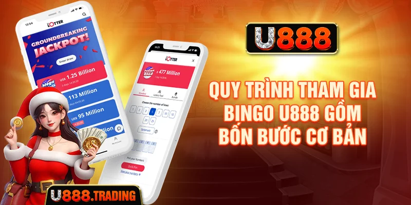 Quy trình tham gia Bingo U888 gồm bốn bước cơ bản